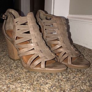 Brown Gladiator style heels